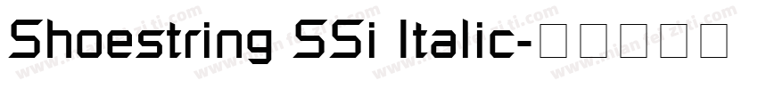 Shoestring SSi Italic字体转换